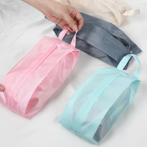4 PCS Travel Underwear Organizer Bag, Underwear Travel Bag with Zip Handle, Compression Portable Underwears Bags for Luggage Storing Clothes Panties Cosmetics