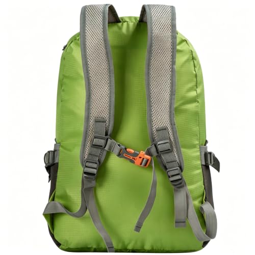 Wind Tour Outdoor Foldable Backpack, Unisex, Fashion Casual for Travel Hiking Mountaineering(Green | 22L)