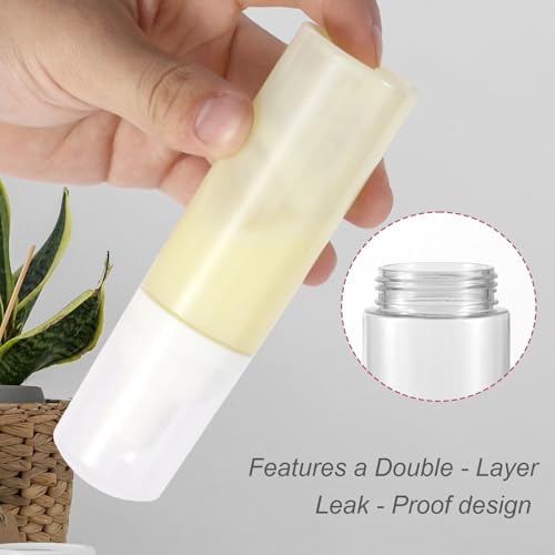 3pcs 2oz Small Size Mousse Plastic Travel Foam Pump Bottle Dispenser - color: Clear+green+pink