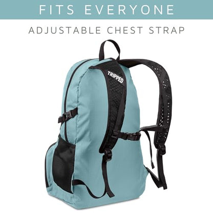 TRIPPED Travel Gear 20L Packable Travel Backpack for All-Day Comfort - color: Teal