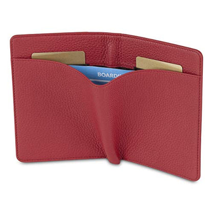 Vaultskin KENSINGTON Passport Holder for Travel, RFID Wallet (Red) - color: Matt Red