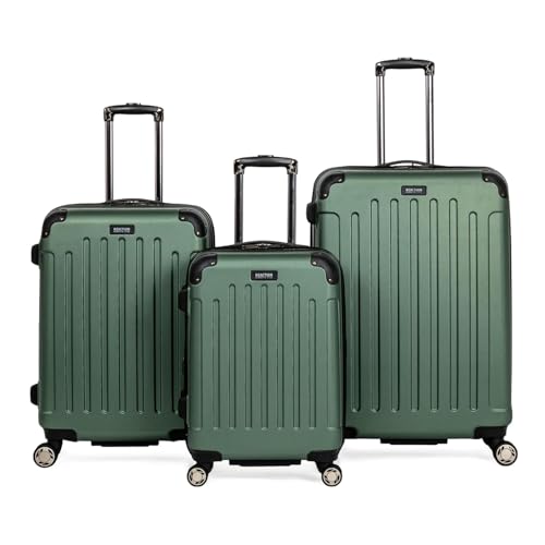 Kenneth Cole REACTION Renegade Luggage Expandable 8-Wheel Spinner Lightweight Hardside Suitcase, Cilantro, 3-Piece Set (20"/24"/28") - color: Cilantro, size: 3-Piece Set (20"/24"/28")