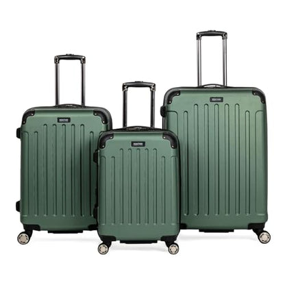 Kenneth Cole REACTION Renegade Luggage Expandable 8-Wheel Spinner Lightweight Hardside Suitcase, Cilantro, 3-Piece Set (20"/24"/28") - color: Cilantro, size: 3-Piece Set (20"/24"/28")
