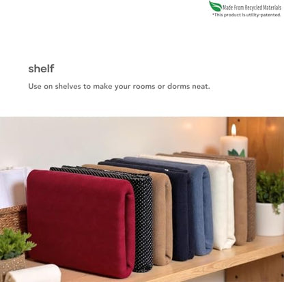 PLIIO 10-Pack Medium Filers, Foldable Clothes Organizer - Durable Tshirt Folder - Shirt Folding Organizer for Wardrobe Drawer - size: Medium