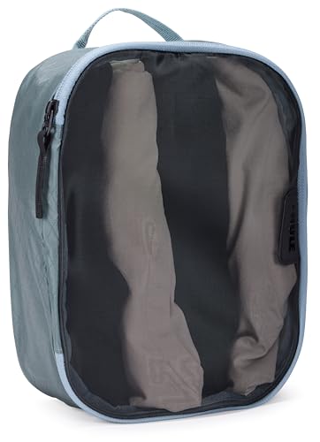 Thule Packing Cube, Size Small, Transparent Fabric, Organize Essentials, Easy to Pack, YKK Zippers - color: POND GRAY, size: Small, style: Single