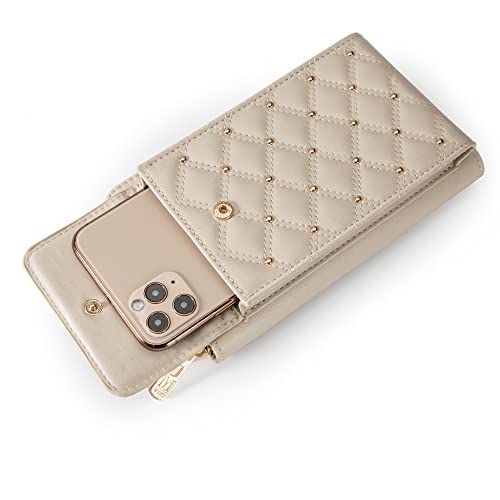 Montana West Crossbody Cell Phone Purse for Women RFID Blocking Cellphone Wallet - color: Tan