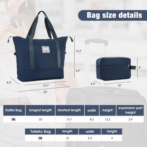 Merax Softside Luggage Set,5 Piece Expandable Suitcase Set.Dark Blue - color: Dark Blue, size: soft luggage(22/26/30)