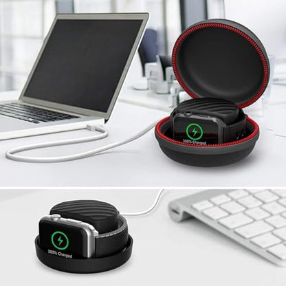 HALLEAST Travel Case for Apple Watch Charger, Portable Carrying Holder - size: 38/40/41mm