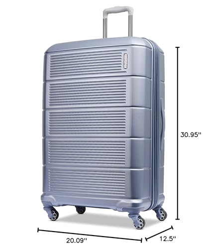 American Tourister Stratum 2.0 Expandable Hardside Luggage with Spinner Wheels, 28" SPINNER, Slate Blue - color: Slate Blue, size: 28-Inch Checked-Large