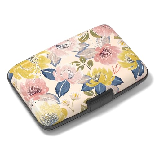 Rimilak Aluminuml Credit Card Holder,Colorful Flower - color: Colorful Flower