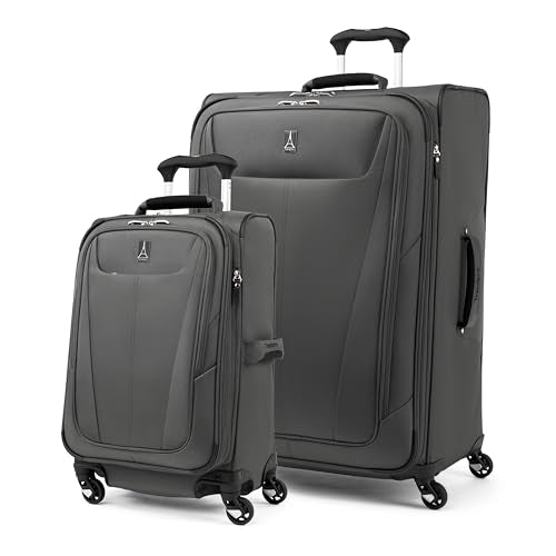 Travelpro Maxlite 5 Softside Spinner Set, Grey, 2-Piece (21/29) - color: Shadow Grey, size: 2-Piece Set (21/29)