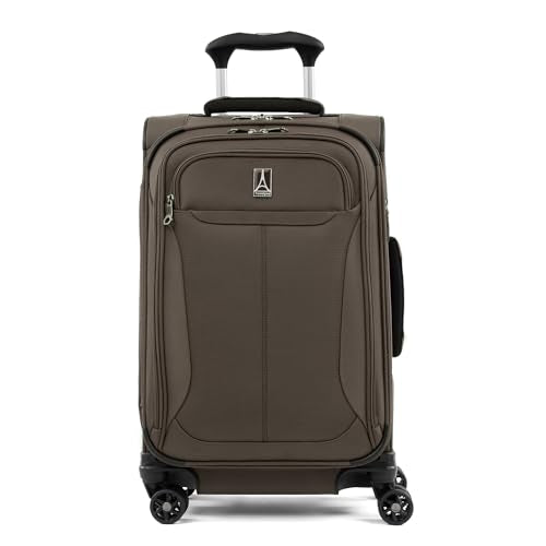 Travelpro Tourlite Softside 21" Expandable Luggage with 4 Spinner Wheels, Lightweight Suitcase, Carry-On, Espresso Brown - color: Espresso, size: Carry-On 21-Inch