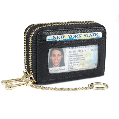 imeetu Rfid Credit Card Holder, Businese Card Case, Wallet for Women Men - color: Max - Black