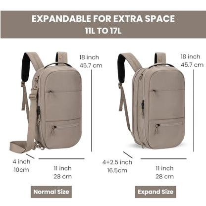 Sherpani Camden Pro Convertible Laptop Backpack (Dune) - color: Dune