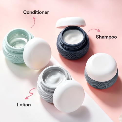 LitBear 19 Pack Travel Size Containers for Toiletries, TSA Approved - color: Grey