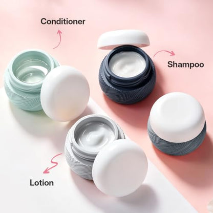 LitBear 19 Pack Travel Size Containers for Toiletries, TSA Approved - color: Grey