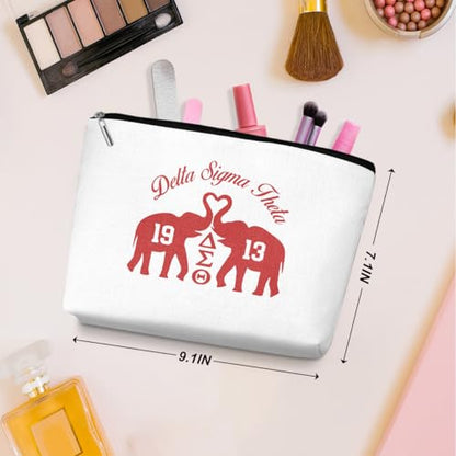 2 Pcs Elephant Makeup Bag, Travel Makeup Case Cosmetic Bags for Women - color: Multicolor 1546