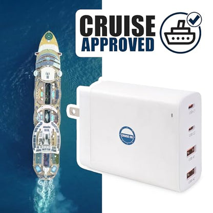 Cruise On Non Surge Cruise Approved Power Strip, Foldable [2 USB, 2 USB-C] - color: [2 USB, 2 USB-C] Foldable