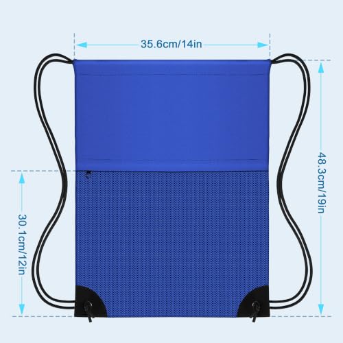TILYMOL Drawstring Backpack for Sports - Small Gym Bag for Men & Women - color: 1 Pack-blue
