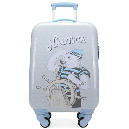 NAUTICA Kids Luggage - 18" Airline Approved Rolling Hardside Upright Carry-on Suitcase with Wheels (Polar Voyage) - color: Polar Voyage