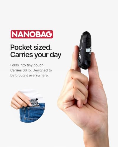 Nanobag Standard 19L Tote Foldable Packable Reusable Grocery Shopping Bag - color: Sketch