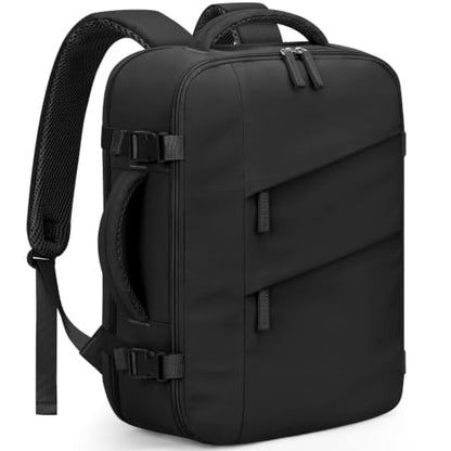 Capolo Travel Laptop Backpack Women Carry On Backpack Weekender Travel Bag - color: Black, size: Large