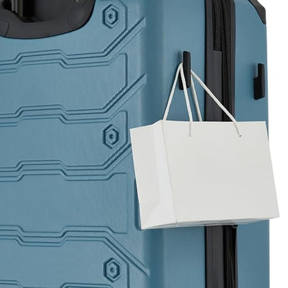 Wrangler ATG Trailway Expandable Hardside Luggage, Storm Blue, 22" Carry-On - color: Storm Blue