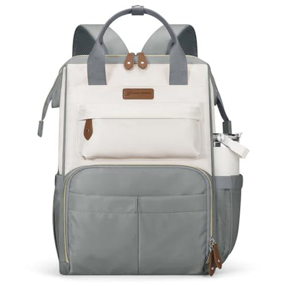 Maelstrom Laptop Backpack for Women Men, 15.6-17.3" Waterproof Travel Bag - color: Grey, size: 15.6 Inch