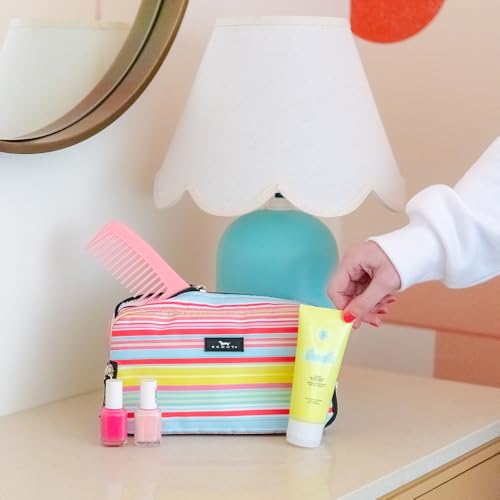 SCOUT 3-Way Toiletry Bag for Women - Travel Makeup Organizer, Ripe Stripe - color: Ripe Stripe