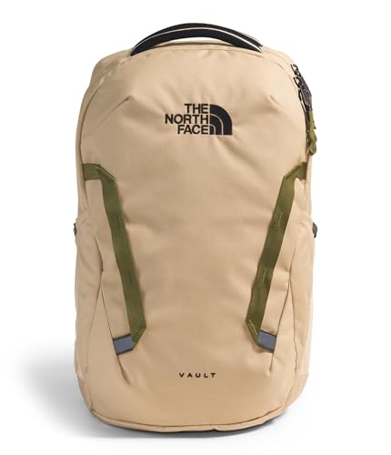 The North Face Vault Everyday Laptop Backpack, Khaki Stone/Blk, One Size - color: Khaki Stone/Tnf Black