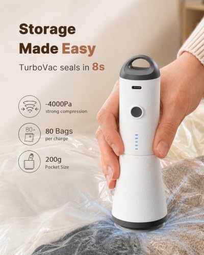 Vacbird Travel Vacuum Storage Bags with Rechargeable Cordless Pump, 12 Pack Vacuum Seal Bags for Clothing(4 Large+4 Medium+4 Small), Compression Packing for Clothes Suitcase Luggage Blanket Pillows - style: 12 Combo+Wireless Pump