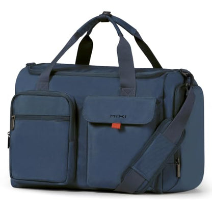 Mixi 17" Underseat Carry-On Luggage Travel Tote, Water-Resistant, Dark Blue - color: Dark Blue
