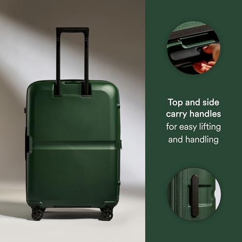 ANTLER Single Stripe Checked Medium Luggage, Green, 26x18x12, 89L - color: Green, size: Medium