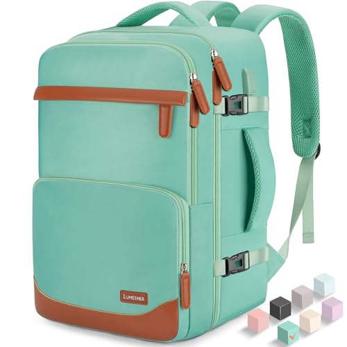 40L Travel Backpack, Flight Approved Carry On Laptop Backpack - color: Green, size: Large