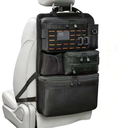 Upgraded One-Piece Universal Car Seat Back Organizer with Multiple Pockets