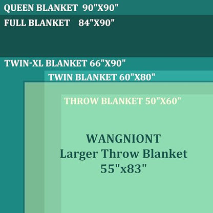 Soft Pure Wool Throw Blanket, Lightweight Warmth, 55"x83" - color: Sunset Lake, size: Standard (1.5 lbs)