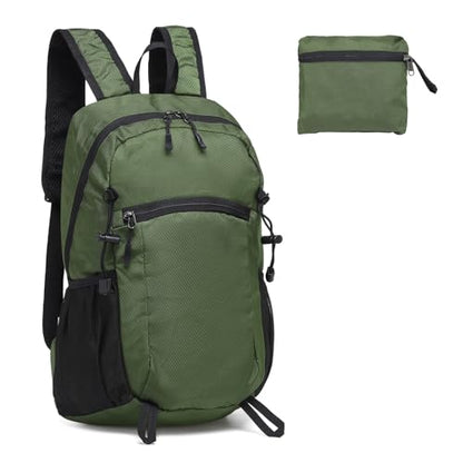20L Small Hiking Backpack for Women Men Packable Daypack Green - color: Dark Green, size: 20L