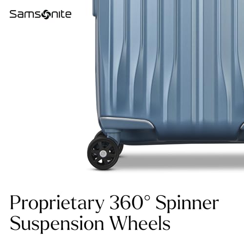 Samsonite UpLIFT Large Checked Hardside Luggage with Spinner Wheels - Airline-Approved, TSA Lock, Adjustable Handle System - Polycarbonate Hard Suitcase for Ultra Lightweight Travel - Elemental Blue - color: Elemental Blue, size: Large Checked Spinner