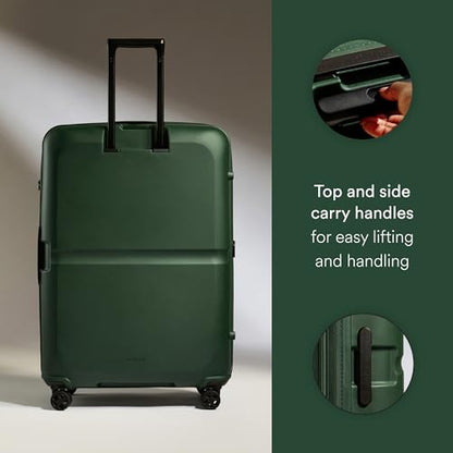 ANTLER Single Stripe Hardside Checked Large Luggage, Green, 32", 144L - color: Green, size: Large