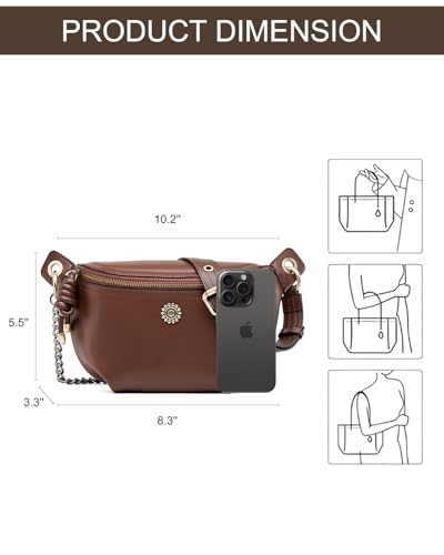 7L Sling Bag Crossbody Bags for Women Fanny Packs Purses Cross Body Bag for Woman Small backpack Travel Shoulder Bag handbags - color: 5-coffee