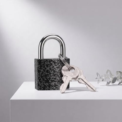 12 Pcs Mini Suitcase Locks with Different Keys Small Keyed Padlocks（Black） - color: Black, size: 20MM-12PCS