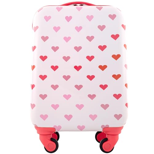 Travelers Club 5 Piece Kids' Luggage Set, Hearts - color: Hearts