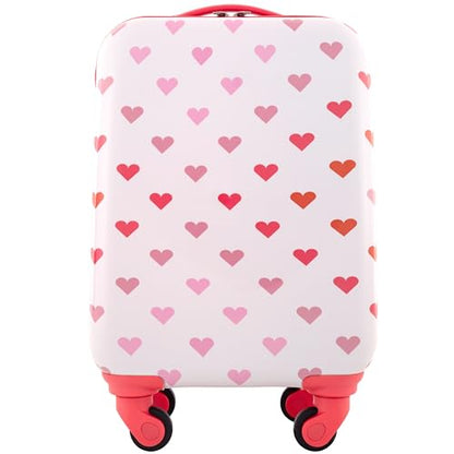 Travelers Club 5 Piece Kids' Luggage Set, Hearts - color: Hearts