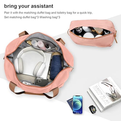 Joyway Luggage Set 3 Piece Suitcase Sets with Spinner Wheel,Hardside Expandable Travel Laggage with TSA Lock (13/20/24/28 Pink brown - color: Pink brown, size: 6 piece set (13/20/24/28inch)
