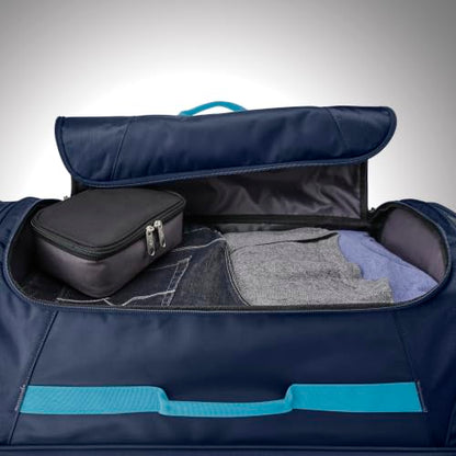 Samsonite Andante 2 Backpack plus Wheeled Duffel Bag – 28-Inch – Travel-Friendly and Lightweight - Navy/Adriatic Sea - color: Navy /Adriatic Sea