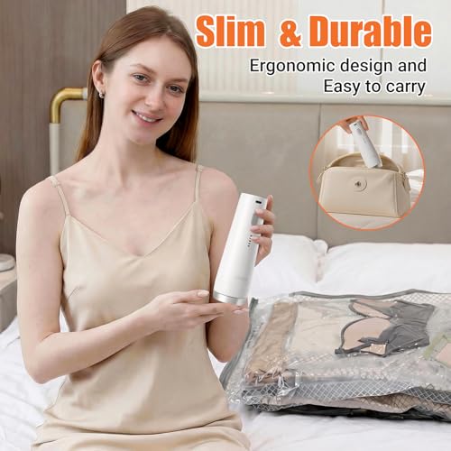 Vacuum Storage Bags for Travel with Cordless Electric Pump, 15 Pack - size: 15 Combo Travel Size
