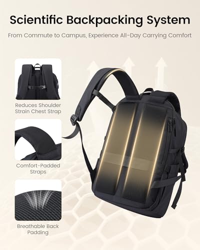 LOVEVOOK Laptop Backpack Women with Tumbler Holder, Work Travel Backpack - color: Green, size: 17 Inch