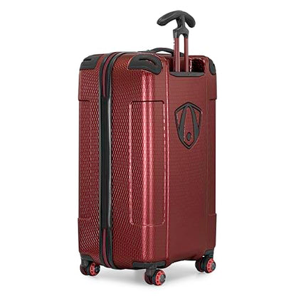 Traveler's Choice Maxporter II Polycarbonate Hardside Trunk with Spinner Wheels, Red, 28-Inch Medium Trunk - color: Red, size: 28-inch Medium Trunk