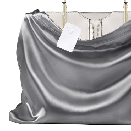 P Pothuiny 2 Pcs Satin Dust Bags for Handbags - color: Gray