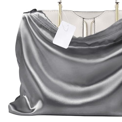 P Pothuiny 2 Pcs Satin Dust Bags for Handbags - color: Gray